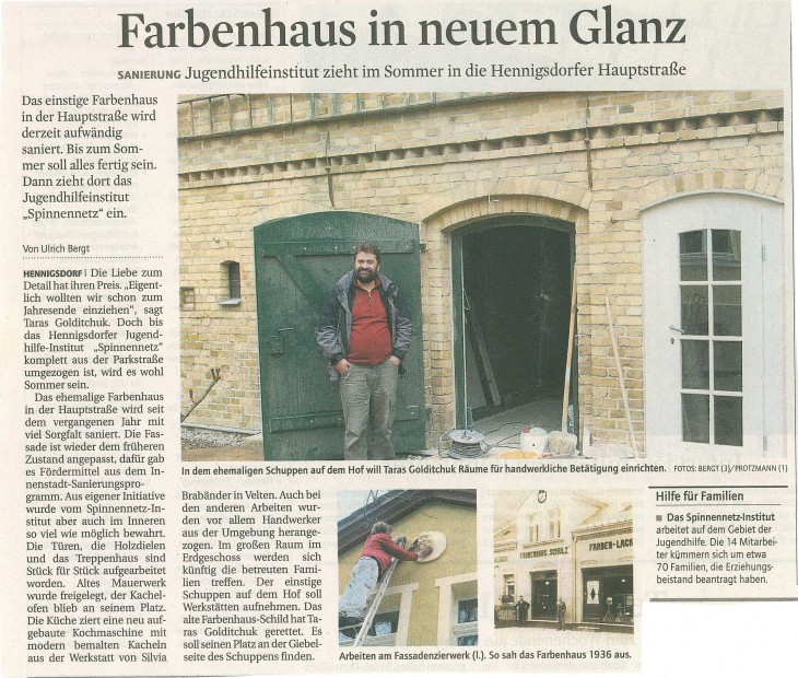 Farbenhaus in neuem Glanz