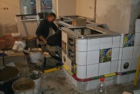 Ofen im Bau